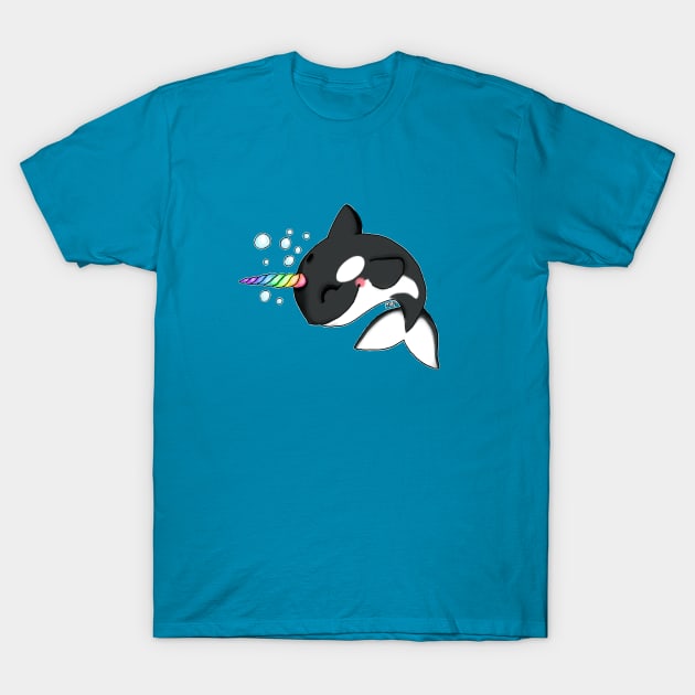 Orca Narwhal T-Shirt by ruthimagination